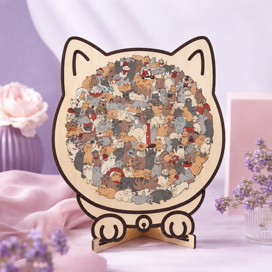 Mini Cats - Wooden Tiny Cats Puzzle