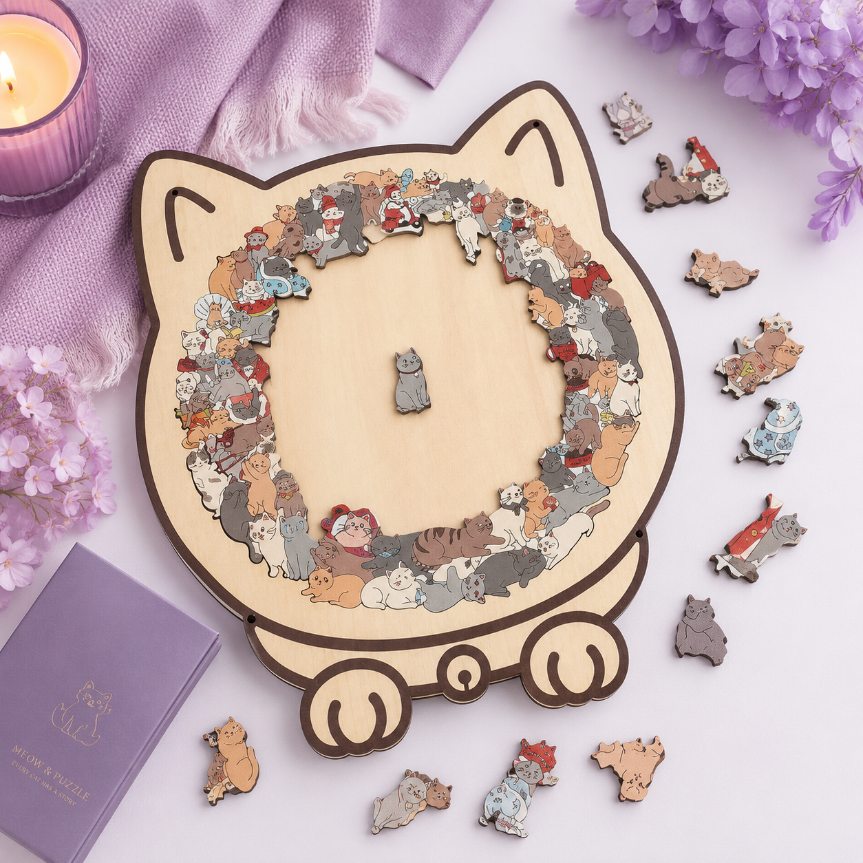 Mini Cats - Wooden Tiny Cats Puzzle