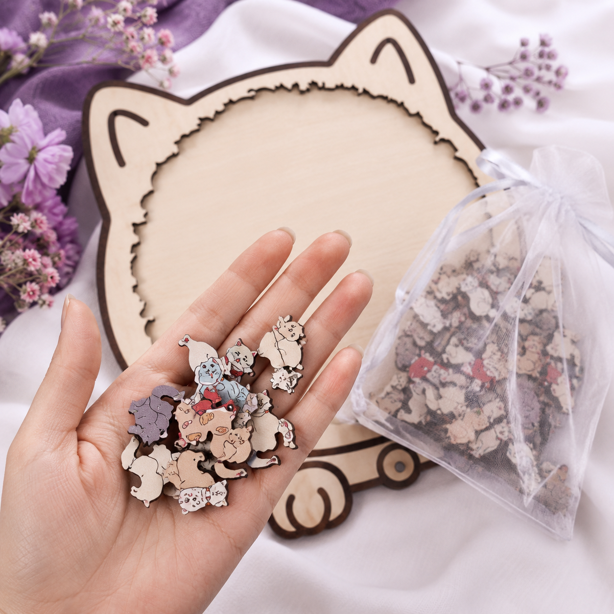 Mini Cats - Wooden Tiny Cats Puzzle
